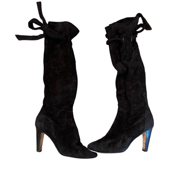 Cole Haan Rochelle Black Suede Boots- size 8 - Picture 1 of 9